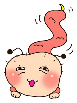お邪魔虫 お邪魔虫,厄介者,目障り,ケムシ,邪魔者,虫,昆虫,不快,迷惑,幼虫のイラスト素材