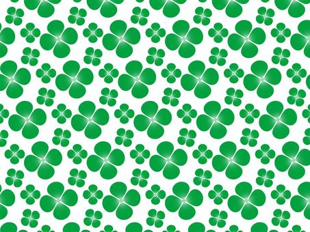 レトロな四つ葉のクローバーのパターン クローバー,四つ葉のクローバー,四つ葉,ラッキー,幸運,パターン,壁紙,背景,葉っぱ,模様のイラスト素材