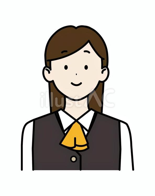 受付の女性4 人,オフィス,受付のイラスト素材