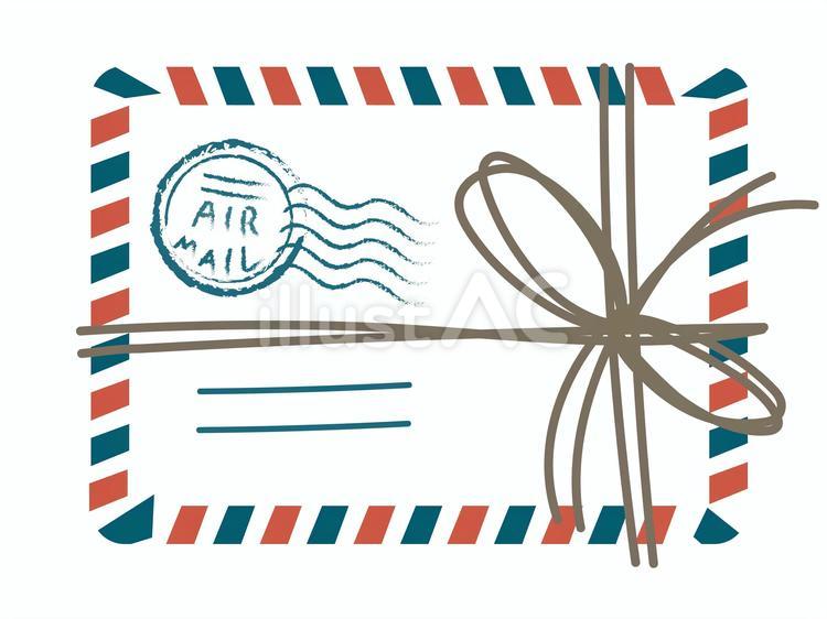 エアメール エアメール,手紙,空輸のイラスト素材
