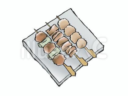 焼き鳥3本