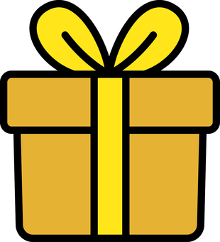 金のプレゼント箱です。 金のプレゼント箱です。 プレゼント,クリスマス,リボン,箱,シンプル,ギフト,ラッピング,贈り物,包装,装飾のイラスト素材