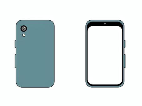 スマートフォン2 スマートフォン,通信機器,携帯,スイッチ,カメラ,フラッシュ,画面,onのイラスト素材