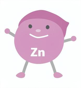 化学式_亜鉛 亜鉛,zn,擬人化,分子,化学式,キャラクター,かわいいのイラスト素材