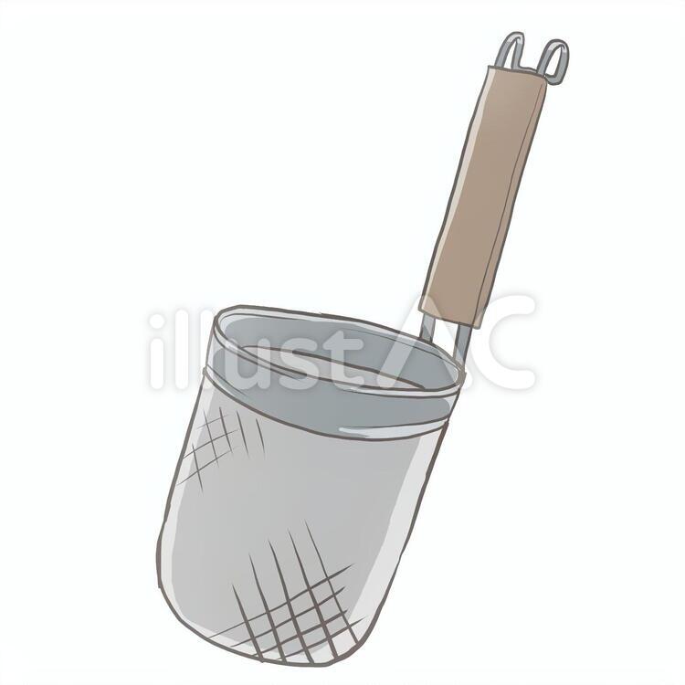 湯切ざる・てぼ てぼ,湯切り,麺のイラスト素材
