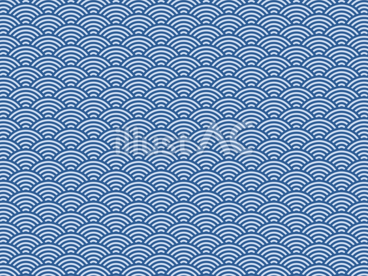 青海波②青色の背景 青海波,和柄,背景のイラスト素材