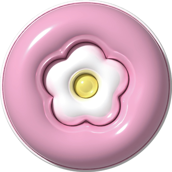 ぷっくりお花② ぷっくり,お花,ぷくぷく,立体,花,フラワー,アイコン,トプ画,自然,植物のイラスト素材