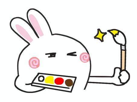 芸術家のうさぎ