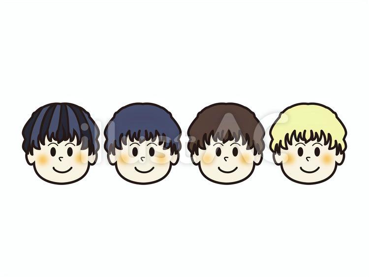 天然パーマな男性 素材イラスト No 無料イラストなら イラストac