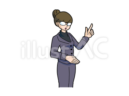 女教師_指さし