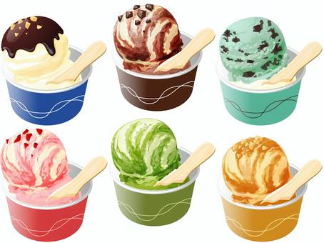 カップアイス3 カップアイス3 カップアイス,アイスクリーム,夏のイラスト素材