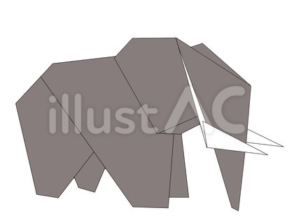 ゾウ_折り紙風
