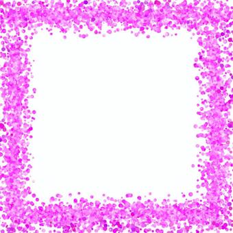 キラキラのフレーム　ピンク フレーム,大きい,きらきら,ピンク,ラメ風,かわいい,簡単,シンプル,手描きのイラスト素材