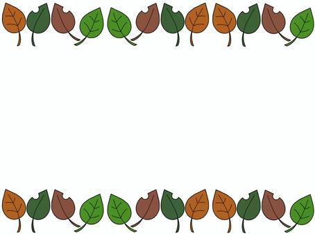 落ち葉のフレ−ム