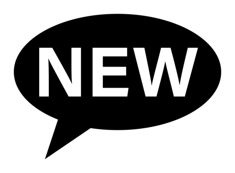 吹き出しのNEWアイコン 黒 new,新品,新発売,マーク,ラベル,新しい,新商品,販売,販促,吹き出しのイラスト素材