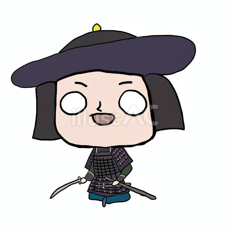 ゆるい佐竹義宣さん 佐竹義宣,豊臣秀吉,豊臣政権の六大将のイラスト素材