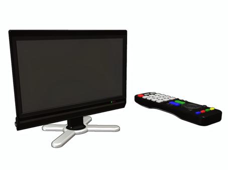 Illustration, remote controller, tv set, channel, 