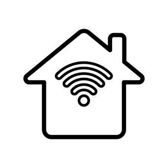 スマートハウスのアイコン スマートハウスのアイコン アイコン,アイコン単品,モノクロ,ベクター,スマートハウス,wi-fi,lot,it,テクノロジー,インターネットのイラスト素材