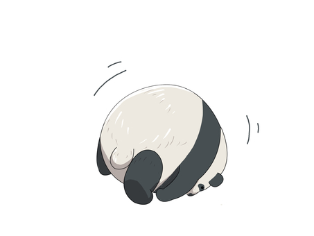 パンダ（転がる）