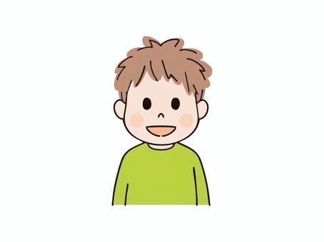 笑顔の子供_ふさふさ 笑顔の子供_ふさふさ 子供,園児,幼児,小学生,児童,男の子,男児,少年,女の子,女児のイラスト素材