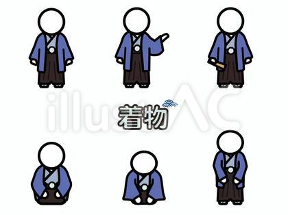 着物を着たピクトグラム