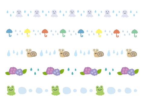 Illustration, rain, rainy season, line, 