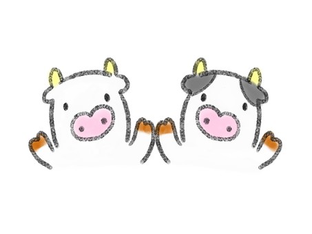 Illustration, a cow, cattle, animal, 