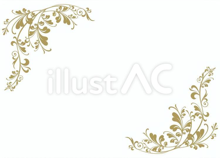 フレーム枠洋風クラシックアンティーク額縁イラスト No 無料イラストなら イラストac