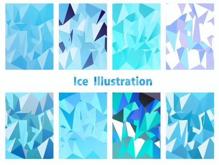 Illustration, glace, ensemble, texture, 