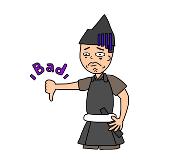 バッドな鎌倉時代の雑兵 雑兵,侍,武士,鎧武者,兵士,戦士,日本,和風,歴史,日本史のイラスト素材