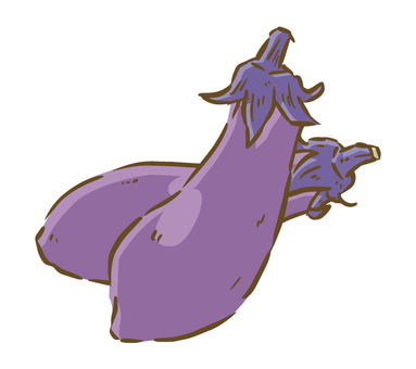 Illustration, eggplant, eggplant, vegetables, JPG, PNG and AI