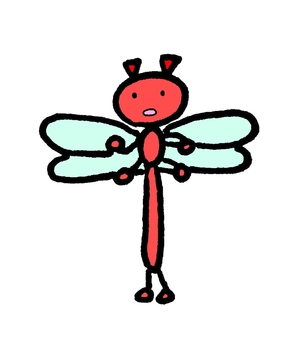 Illustration, dragonfly, creatures, insect, 