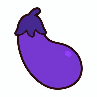 ナス なす,茄子,夏野菜,野菜,食べ物,食材,シンプル,挿絵,白バック,ベクターのイラスト素材