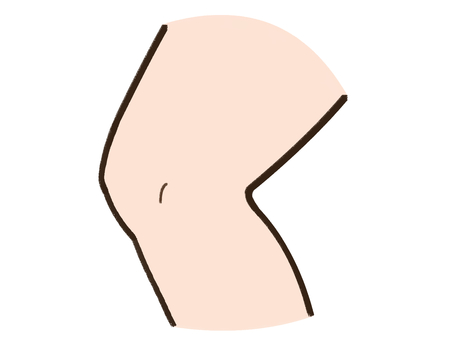 手書き_ひざ_01 ひざ,関節,脚,運動,ストレッチ,スポーツ,スポーツケア,膝痛,関節炎,健康のイラスト素材