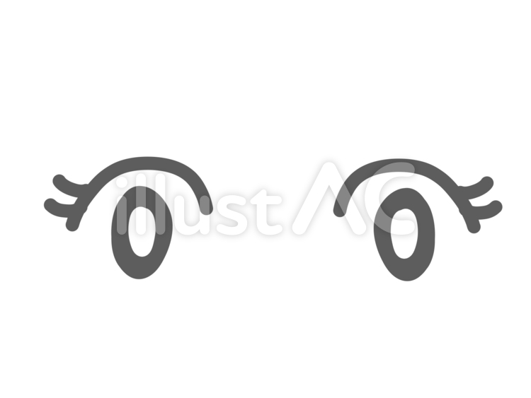 目だけ 目,睫毛,瞳のイラスト素材