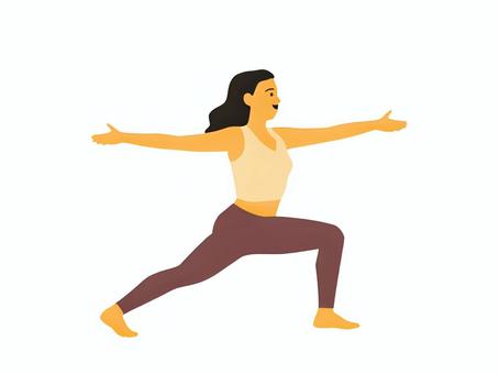 ヨガ・ストレッチをする健康的な女性 ヨガ,ストレッチ,体操,健康,女性,大人,運動のイラスト素材