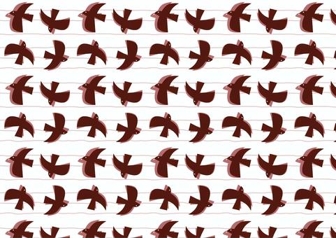 Illustration, pattern, nordic, bird, 