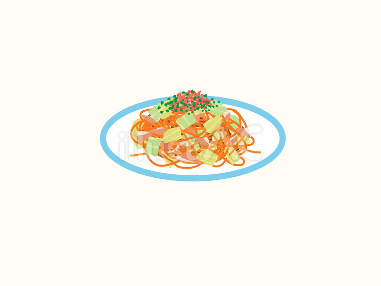 焼きそば 焼きそば,麺料理,キャベツのイラスト素材