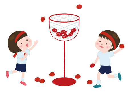 Athletic meet, JPG, PNG and AI Athletic meet, sports day, a ball, red and white, JPG, PNG and AI