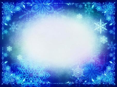 Crystal frame for snow for Christmas · snow in the night, christmas, snow, background, JPG