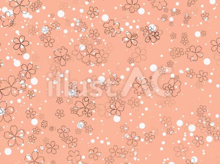 柔らかい桜の壁紙 桜,壁紙,水玉のイラスト素材