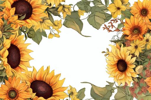 sunflower frame, , JPG