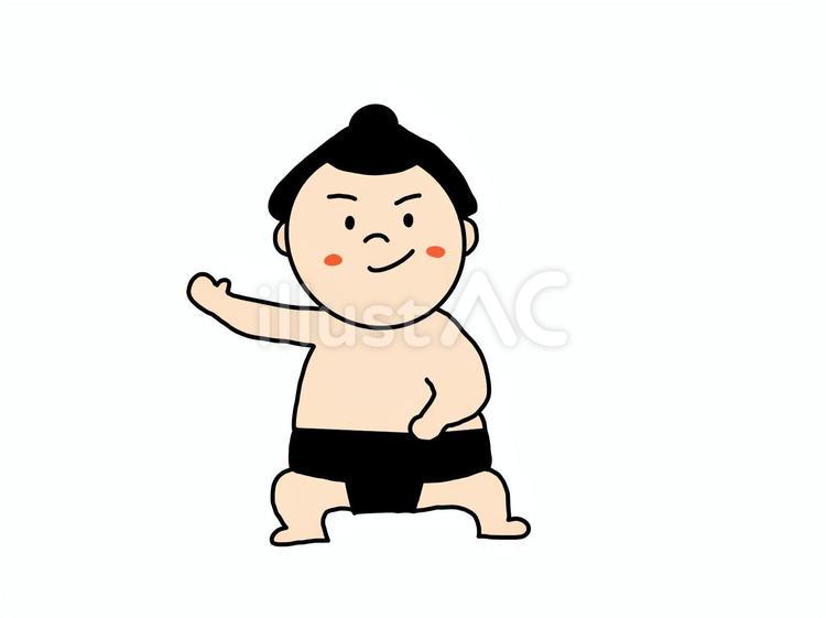 お相撲さん お相撲さん,力士,まわしのイラスト素材