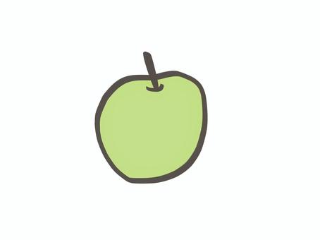青リンゴ 青りんご,リンゴ,果物,フルーツ,青果,おやつ,デザート,王林,秋,食料のイラスト素材