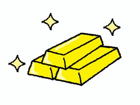 金 金,資産,価値,pop調,手描き,挿絵,ワンポイント,素材,商用可,無料のイラスト素材