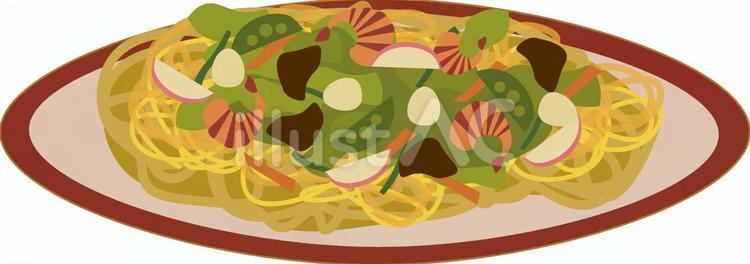 ご当地グルメ　長崎県　皿うどん ご当地,グルメ,長崎県のイラスト素材
