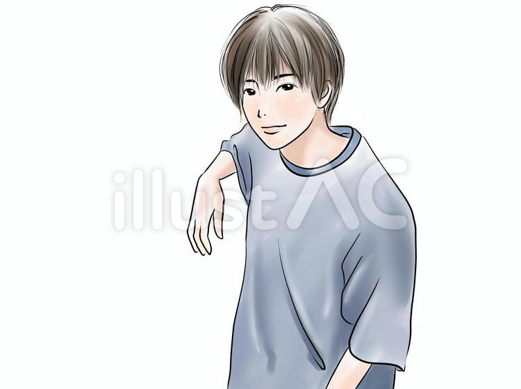 夏服の男性 男性,tシャツ,夏服のイラスト素材