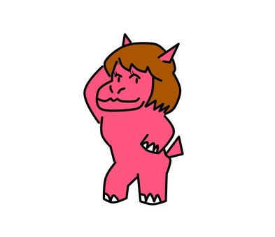 セクシー カバ,ピンク,セクシー,女の子,ポーズのイラスト素材