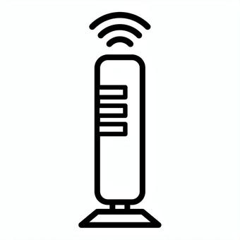 Wi-Fiのルーターのアイコン Wi-Fiのルーターのアイコン アイコン,アイコン単品,モノクロ,ベクター,wi-fi,ルーター,接続,インターネット,ネット,itのイラスト素材