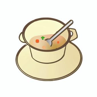 シチュー シチュー,クリームシチュー,ホワイトシチュー,洋食,肉,にんじん,ブロッコリー,じゃがいも,ホワイトソース,鍋のイラスト素材